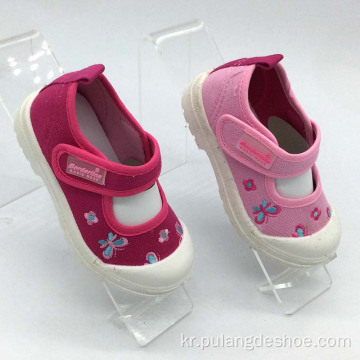 새로운 도매 소녀 신발 아기 캔버스 신발